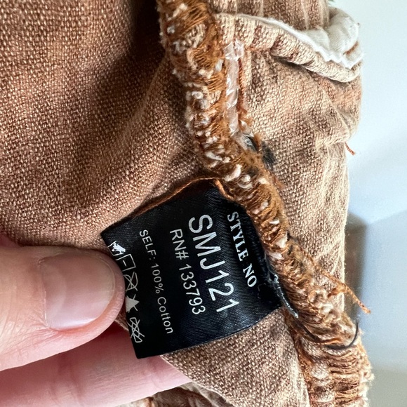 POL Tan Brown Corduroy Floral Patch Jacket S - Picture 16 of 16